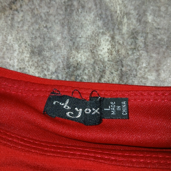 Ruby Rox Vibrant Red Dress - Picture 2 of 3